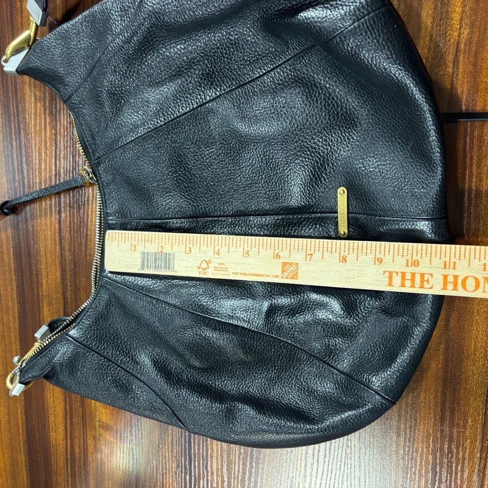 REBECCA MINKOFF Bag Tote Shoulder Hippie Genuine Leather Gold Accents Long Strap